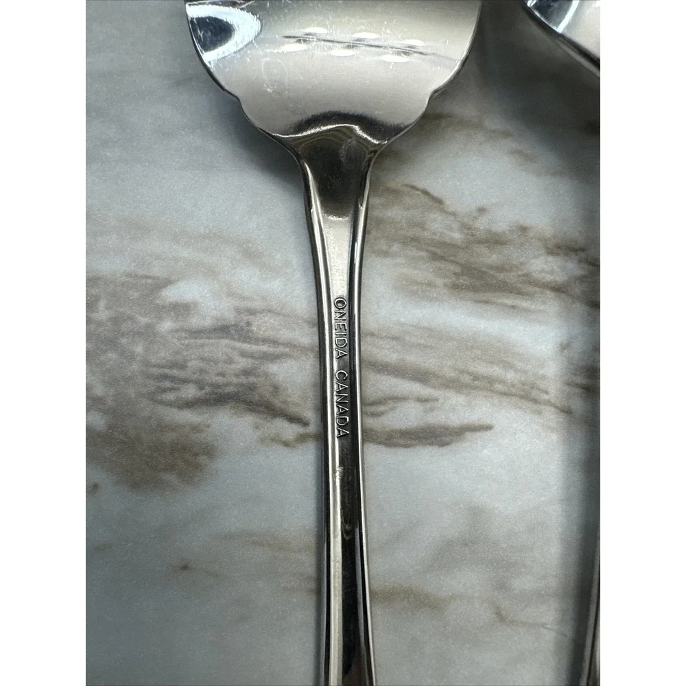 ONEIDA MORNING BLOSSOM‎ 5 PIECE HOSTESS SET - STAINLESS BURNISH HANDLE